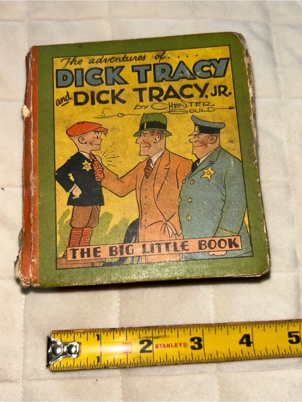 1933 The Adventures of Dick Tracy & Dick Tracy Jr Big Little Book Vintage